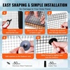 image:imageVEVOR Solar Panel Bird Guard 8inch x 98ft PVC Coated Wire Mesh Roll Kit with 100pcs Fasteners Critter Fence Pigeon Proofing Black6in x 50ft with 50pcs Fasteners 50pcs Tie Wires