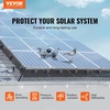 image:imageVEVOR Solar Panel Bird Guard 8inch x 98ft PVC Coated Wire Mesh Roll Kit with 100pcs Fasteners Critter Fence Pigeon Proofing Black8in x 98ft with 100pcs Fasteners  50pcs Tie Wires
