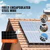 image:imageVEVOR Solar Panel Bird Guard 8inch x 98ft PVC Coated Wire Mesh Roll Kit with 100pcs Fasteners Critter Fence Pigeon Proofing Black8in x 98ft with 50pcs Tie Wires