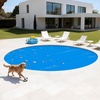 image:imageVEVOR Solar Pool Cover 32 x 16 ft Rectangle Solar Blanket for Pools 16 mil Solar Covers for Inground Above Ground Swimming Pool Solar BlueBlue
