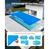 image:imageVEVOR Solar Pool Cover 32 x 16 ft Rectangle Solar Blanket for Pools 16 mil Solar Covers for Inground Above Ground Swimming Pool Solar BlueBlue
