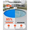 image:imageVEVOR Solar Pool Cover 32 x 16 ft Rectangle Solar Blanket for Pools 16 mil Solar Covers for Inground Above Ground Swimming Pool Solar BlueBlue