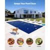image:imageVEVOR Solar Pool Cover 32 x 16 ft Rectangle Solar Blanket for Pools 16 mil Solar Covers for Inground Above Ground Swimming Pool Solar BlueBlueBlack