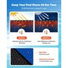 image:imageVEVOR Solar Pool Cover 32 x 16 ft Rectangle Solar Blanket for Pools 16 mil Solar Covers for Inground Above Ground Swimming Pool Solar BlueBlueBlack