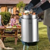 image:imageVEVOR Stainless Steel Stockpot 84 Quart Large Cooking Pots Cookware Sauce Pot with Basket Lid and Handle Heavy Duty Commercial Grade Stock Pot Sanding Treatment for Large Groups Events Silver359 Quarts