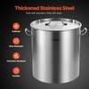 image:imageVEVOR Stainless Steel Stockpot 84 Quart Large Cooking Pots Cookware Sauce Pot with Basket Lid and Handle Heavy Duty Commercial Grade Stock Pot Sanding Treatment for Large Groups Events Silver639 Quarts