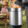 image:imageVEVOR Stainless Steel Stockpot 84 Quart Large Cooking Pots Cookware Sauce Pot with Basket Lid and Handle Heavy Duty Commercial Grade Stock Pot Sanding Treatment for Large Groups Events Silver84 Quarts