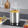 image:imageVEVOR Stainless Steel Stockpot 84 Quart Large Cooking Pots Cookware Sauce Pot with Basket Lid and Handle Heavy Duty Commercial Grade Stock Pot Sanding Treatment for Large Groups Events Silver53 Quarts