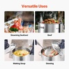 image:imageVEVOR Stainless Steel Stockpot 84 Quart Large Cooking Pots Cookware Sauce Pot with Basket Lid and Handle Heavy Duty Commercial Grade Stock Pot Sanding Treatment for Large Groups Events Silver24 Quarts
