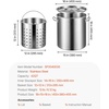 image:imageVEVOR Stainless Steel Stockpot 84 Quart Large Cooking Pots Cookware Sauce Pot with Basket Lid and Handle Heavy Duty Commercial Grade Stock Pot Sanding Treatment for Large Groups Events Silver42 Quarts