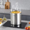 image:imageVEVOR Stainless Steel Stockpot 84 Quart Large Cooking Pots Cookware Sauce Pot with Basket Lid and Handle Heavy Duty Commercial Grade Stock Pot Sanding Treatment for Large Groups Events Silver24 Quarts