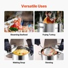 image:imageVEVOR Stainless Steel Stockpot 84 Quart Large Cooking Pots Cookware Sauce Pot with Basket Lid and Handle Heavy Duty Commercial Grade Stock Pot Sanding Treatment for Large Groups Events Silver53 Quarts