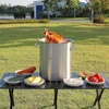 image:imageVEVOR Stainless Steel Stockpot 84 Quart Large Cooking Pots Cookware Sauce Pot with Basket Lid and Handle Heavy Duty Commercial Grade Stock Pot Sanding Treatment for Large Groups Events Silver42 Quarts