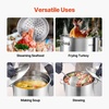 image:imageVEVOR Stainless Steel Stockpot 84 Quart Large Cooking Pots Cookware Sauce Pot with Basket Lid and Handle Heavy Duty Commercial Grade Stock Pot Sanding Treatment for Large Groups Events Silver84 Quarts