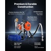 image:imageVEVOR Stand Airless Paint Sprayer 1500W 3300PSI High Pressure Airless Sprayer Cleaning Brush Hose Extension Rod Nozzles Electric Spray Paint Machine for Large Apartments Factory Buildings1500W Stand Airless Paint Sprayer