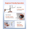 image:imageVEVOR Stand Airless Paint Sprayer 1500W 3300PSI High Pressure Airless Sprayer Cleaning Brush Hose Extension Rod Nozzles Electric Spray Paint Machine for Large Apartments Factory Buildings900W Stand Airless Paint Sprayer