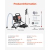 image:imageVEVOR Stand Airless Paint Sprayer 1500W 3300PSI High Pressure Airless Sprayer Cleaning Brush Hose Extension Rod Nozzles Electric Spray Paint Machine for Large Apartments Factory Buildings950W Stand Airless Paint Sprayer