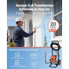 image:imageVEVOR Stand Airless Paint Sprayer 650W 3000PSI High Pressure Airless Sprayer with Cart Cleaning Brush Hose Extension Rod Nozzles Electric Spray Paint Machine for House Exterior and Interior900W WheeledAirless Paint Sprayer
