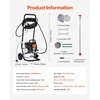image:imageVEVOR Stand Airless Paint Sprayer 650W 3000PSI High Pressure Airless Sprayer with Cart Cleaning Brush Hose Extension Rod Nozzles Electric Spray Paint Machine for House Exterior and Interior950W WheeledAirless Paint Sprayer