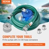 image:imageVEVOR Suction Hose 2 in x 20 ft Green High Quality Hose with Camlock Connectors and Aluminum Fittings Fit Various Pumps for Sewage Treatment Water Transportation and More Agricultural Purposes2 x 20 suction hose  60 Backwash Hose