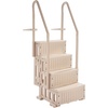 image:imageVEVOR Swimming Pool Ladder 4Step Double Handrails Stairs with NonSlip Heavy Duty Steps Reliable 400 lbs Max Load Capacity for 4854 in Inground amp AboveGround Pools of Any Decking Surface GreyTaupe