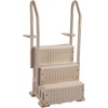 image:imageVEVOR Swimming Pool Ladder 4Step Double Handrails Stairs with NonSlip Heavy Duty Steps Reliable 400 lbs Max Load Capacity for 4854 in Inground amp AboveGround Pools of Any Decking Surface GreyTaupe