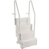 image:imageVEVOR Swimming Pool Ladder 4Step Double Handrails Stairs with NonSlip Heavy Duty Steps Reliable 400 lbs Max Load Capacity for 4854 in Inground amp AboveGround Pools of Any Decking Surface GreyMilk White