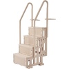 image:imageVEVOR Swimming Pool Ladder 4Step Double Handrails Stairs with NonSlip Heavy Duty Steps Reliable 400 lbs Max Load Capacity for 4854 in Inground amp AboveGround Pools of Any Decking Surface GreyTaupe