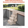 image:imageVEVOR Swimming Pool Ladder 4Step Double Handrails Stairs with NonSlip Heavy Duty Steps Reliable 400 lbs Max Load Capacity for 4854 in Inground amp AboveGround Pools of Any Decking Surface GreyTaupe