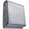 image:imageVEVOR Tarp 20x40 ft 16 Mil Extra Thick Waterproof Poly Plastic Tarps Cover MultiPurpose Outdoor Tarpaulin with Grommets amp Reinforced Edges for Truck RV Boat Camping BrownSilver  Brown