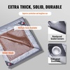 image:imageVEVOR Tarp 20x40 ft 16 Mil Extra Thick Waterproof Poly Plastic Tarps Cover MultiPurpose Outdoor Tarpaulin with Grommets amp Reinforced Edges for Truck RV Boat Camping BrownSilver  Brown
