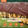 image:imageVEVOR Tarp 20x40 ft 16 Mil Extra Thick Waterproof Poly Plastic Tarps Cover MultiPurpose Outdoor Tarpaulin with Grommets amp Reinforced Edges for Truck RV Boat Camping BrownBrown