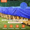 image:imageVEVOR Tarp 20x40 ft 16 Mil Extra Thick Waterproof Poly Plastic Tarps Cover MultiPurpose Outdoor Tarpaulin with Grommets amp Reinforced Edges for Truck RV Boat Camping BrownBlue