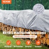 image:imageVEVOR Tarp 20x40 ft 16 Mil Extra Thick Waterproof Poly Plastic Tarps Cover MultiPurpose Outdoor Tarpaulin with Grommets amp Reinforced Edges for Truck RV Boat Camping BrownSilver  Brown