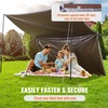 image:imageVEVOR Tarp 20x40 ft 16 Mil Extra Thick Waterproof Poly Plastic Tarps Cover MultiPurpose Outdoor Tarpaulin with Grommets amp Reinforced Edges for Truck RV Boat Camping BrownSilver  Brown