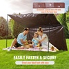 image:imageVEVOR Tarp 20x40 ft 16 Mil Extra Thick Waterproof Poly Plastic Tarps Cover MultiPurpose Outdoor Tarpaulin with Grommets amp Reinforced Edges for Truck RV Boat Camping BrownBrown