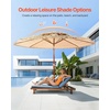 image:imageVEVOR Tiki Umbrella Thatched Patio Umbrella with Tilt Hawaiian Style Beach Parasol with PP Thatch and 8 Metal Ribs Grass Pool Umbrellas for Beach Patio Poolside Backyard amp Garden