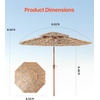 image:imageVEVOR Tiki Umbrella Thatched Patio Umbrella with Tilt Hawaiian Style Beach Parasol with PP Thatch and 8 Metal Ribs Grass Pool Umbrellas for Beach Patio Poolside Backyard amp Garden
