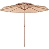 image:imageVEVOR Tiki Umbrella Thatched Patio Umbrella with Tilt Hawaiian Style Beach Parasol with PP Thatch and 8 Metal Ribs Grass Pool Umbrellas for Beach Patio Poolside Backyard amp Garden