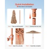 image:imageVEVOR Tiki Umbrella Thatched Patio Umbrella with Tilt Hawaiian Style Beach Parasol with PP Thatch and 8 Metal Ribs Grass Pool Umbrellas for Beach Patio Poolside Backyard amp Garden