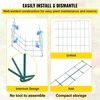 image:imageVEVOR Tomato Cages 118 x 118 x 461 5 Packs Square Plant Support Cages Silver PVCCoated Steel Tomato Towers for Climbing Vegetables Plants Flowers FruitsGreen