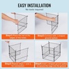 image:imageVEVOR Tomato Cages 118 x 118 x 461 5 Packs Square Plant Support Cages Silver PVCCoated Steel Tomato Towers for Climbing Vegetables Plants Flowers Fruitsblack