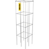 image:imageVEVOR Tomato Cages 118 x 118 x 461 5 Packs Square Plant Support Cages Silver PVCCoated Steel Tomato Towers for Climbing Vegetables Plants Flowers FruitsGreen
