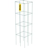 image:imageVEVOR Tomato Cages 118 x 118 x 461 5 Packs Square Plant Support Cages Silver PVCCoated Steel Tomato Towers for Climbing Vegetables Plants Flowers FruitsGreen