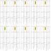 image:imageVEVOR Tomato Cages 118 x 118 x 461 5 Packs Square Plant Support Cages Silver PVCCoated Steel Tomato Towers for Climbing Vegetables Plants Flowers FruitsSilver