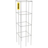 image:imageVEVOR Tomato Cages 118 x 118 x 461 5 Packs Square Plant Support Cages Silver PVCCoated Steel Tomato Towers for Climbing Vegetables Plants Flowers FruitsSilver