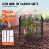 image:imageVEVOR Tomato Cages 118 x 118 x 461 5 Packs Square Plant Support Cages Silver PVCCoated Steel Tomato Towers for Climbing Vegetables Plants Flowers Fruitsblack
