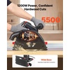 image:imageVEVOR Track Saw 612Inch PlungeCut Circular Saw Kit Tracksaw with 48Tooth CarbideTipped Blade 045 Angle Adjustment 216 in Cutting Depth for Wood Plastic Guide Rail Not Included BlackBlack