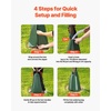 image:imageVEVOR Tree Watering Bags Slow Release 4 Pack 16 Gallons Tree Watering Ring Reusable Refillable Tree Irrigation Ring Water Bags Heavy Duty Watering System for Shrub Tree Root Drip Irrigation4Pcs 20Gal