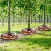 image:imageVEVOR Tree Watering Bags Slow Release 4 Pack 16 Gallons Tree Watering Ring Reusable Refillable Tree Irrigation Ring Water Bags Heavy Duty Watering System for Shrub Tree Root Drip Irrigation4Pcs 16Gal Ring